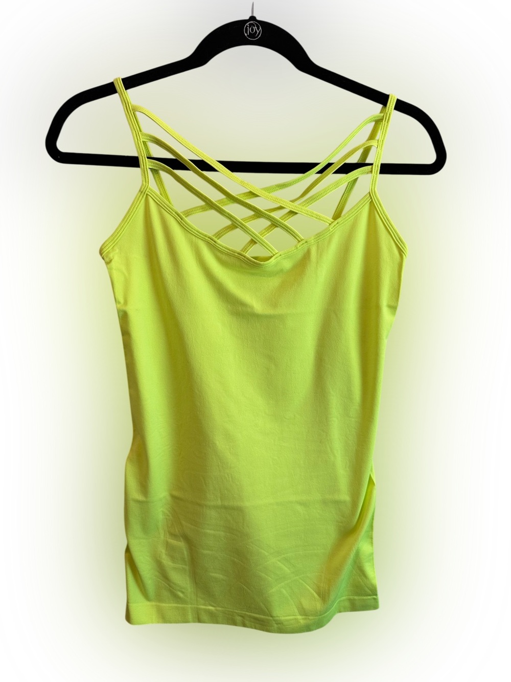 Zenana Outfitters Neon Lime Crisscross Strappy Cami